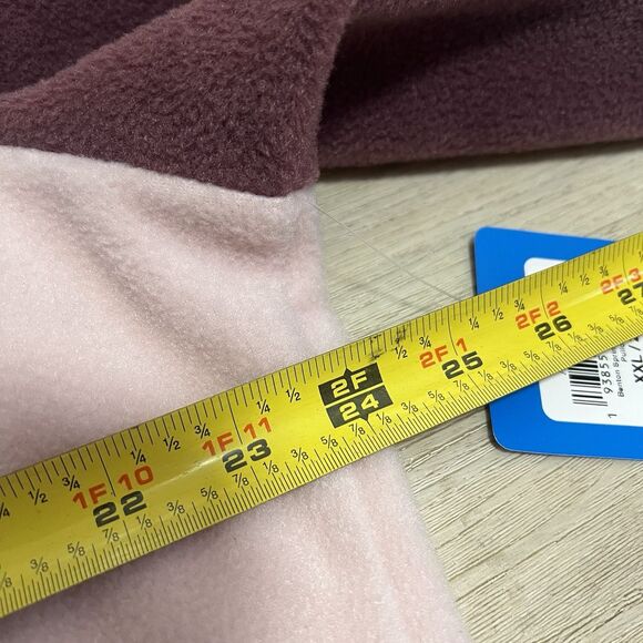 Columbia Fleece Pullover Jacket Womens 2XL Pink Maroon Benton‎ Springs 1/2 Snap - Picture 10 of 11